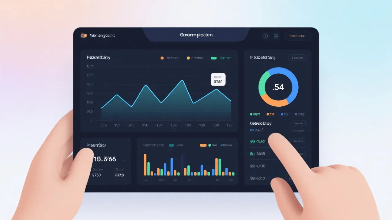 数据面板与历史记录示意
